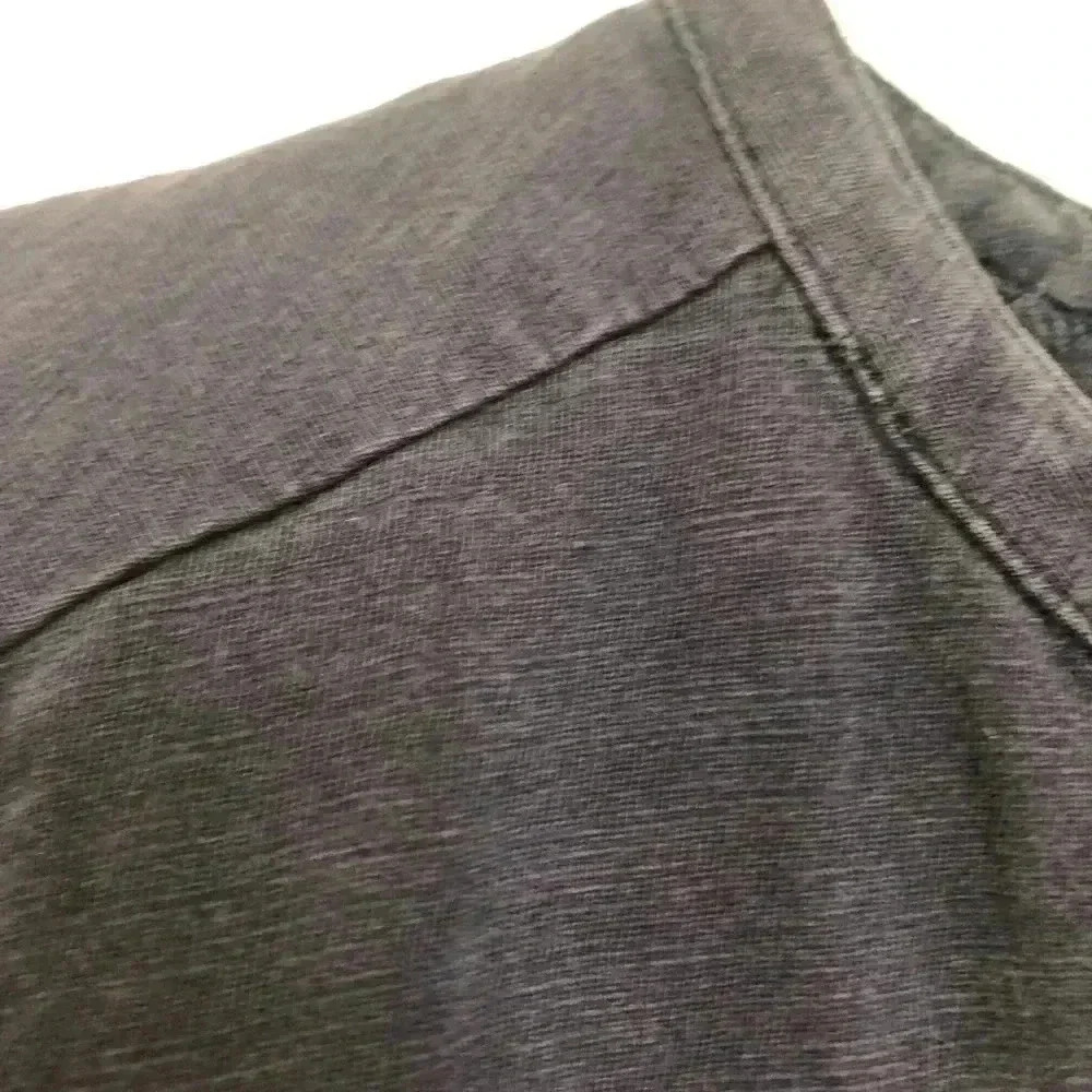 Olsen Europe  Tunic Shirt Dark Blue Rivets V-Neck Size 8 - Picture 5 of 16